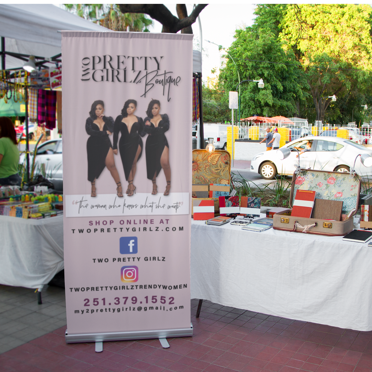 Retractable Banner or Banner only - 33.5" x 78.7"