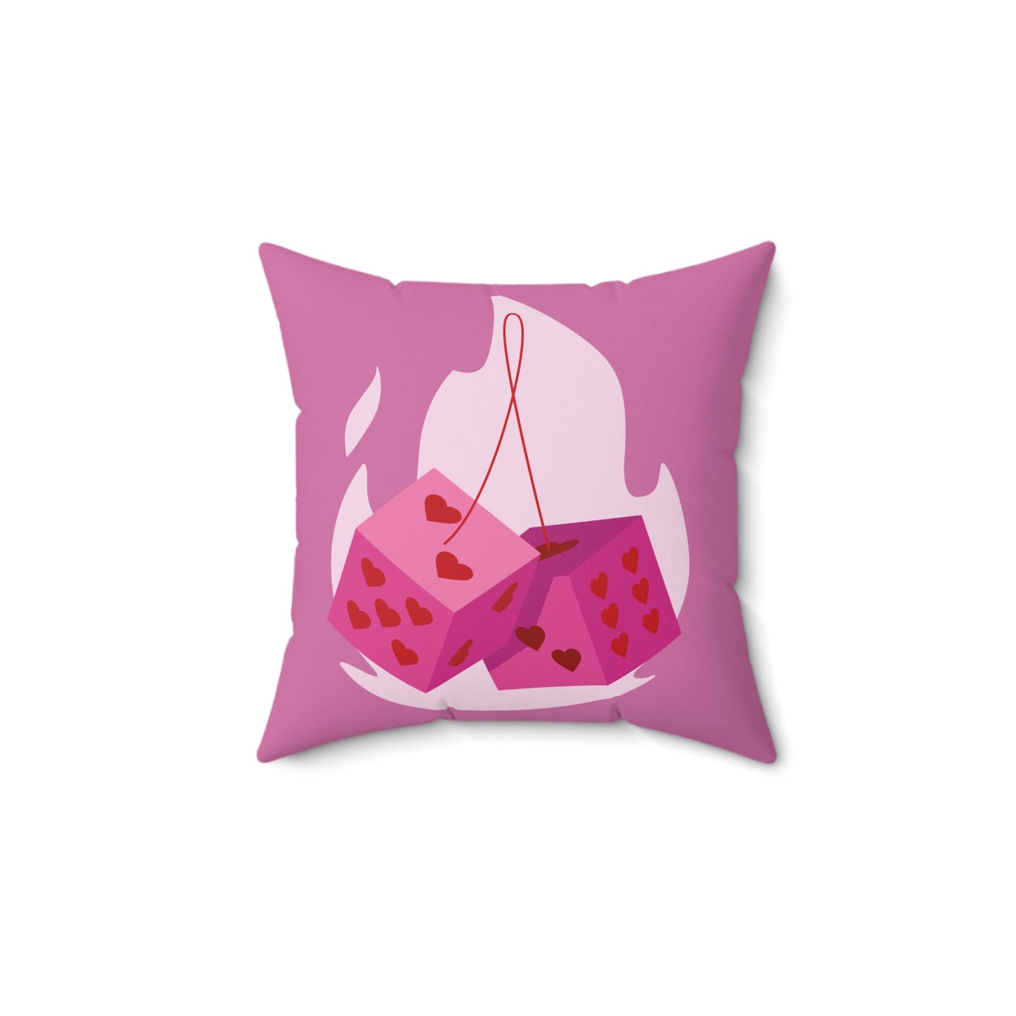 Valentine Be Mine Spun Pillow, Love Heart Cushion, Romantic Decor Gift, Valentine's Day Pillow, Happy Valentine Pillow Included