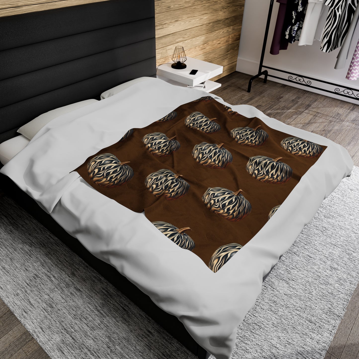 Pumpkin Fall Home Decor Velveteen Plush Blanket