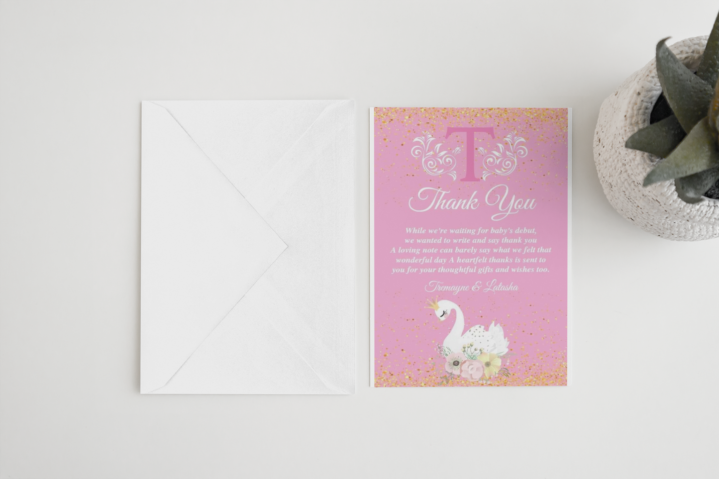 Baby Shower Thank You Cards - 4" x 6"