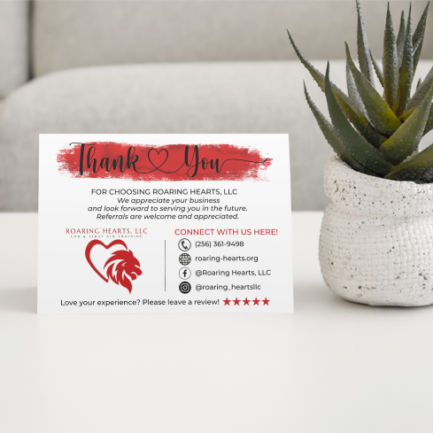 Business Thank You Cards - 4" x 6"