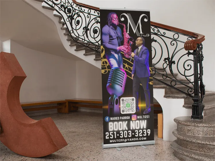 Custom Retractable Banner or Banner only - 33.5" x 78.7"