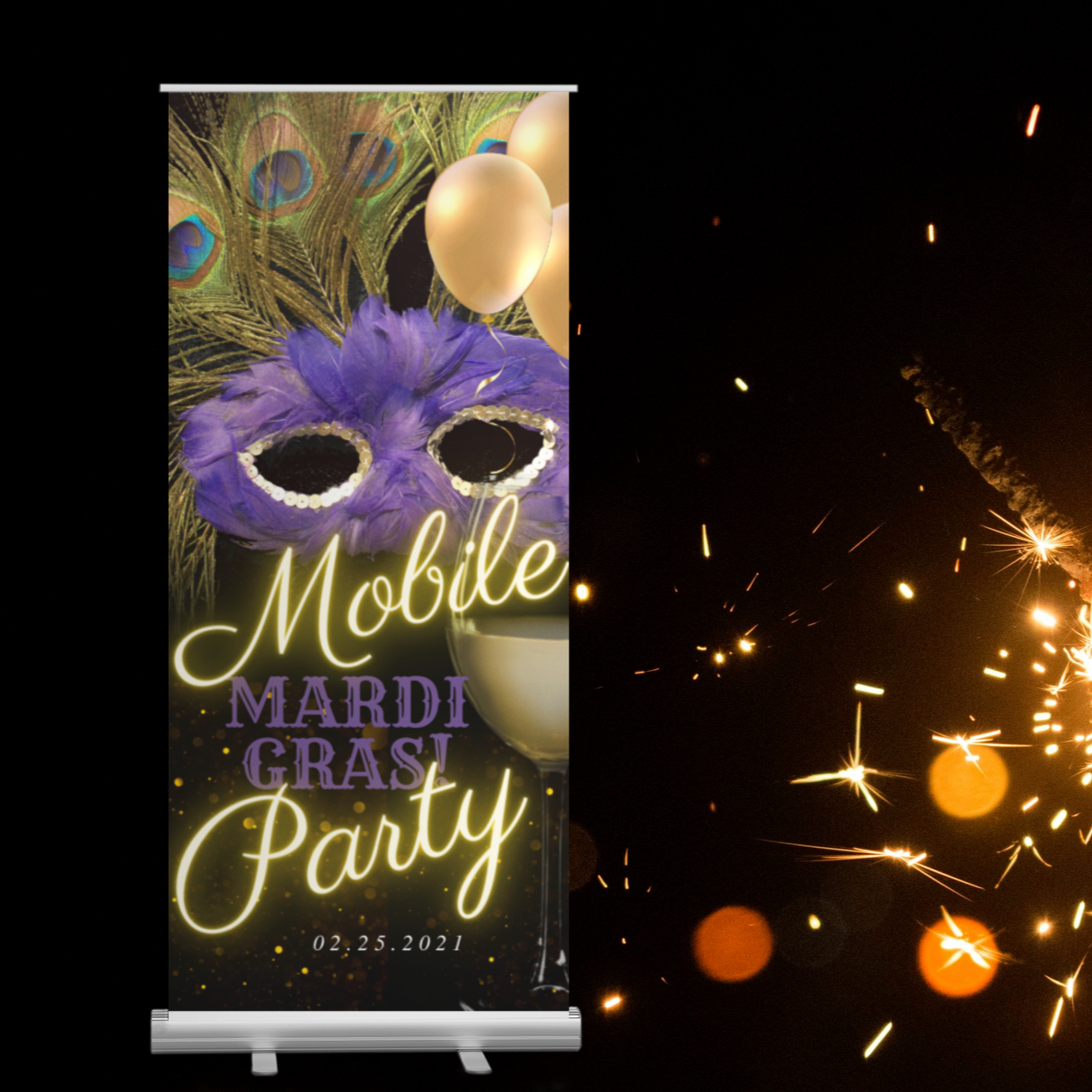 Retractable Banner or Banner only - 33.5" x 78.7"