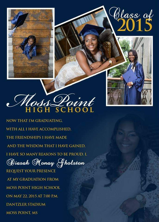 Graduation Invitation with Photos