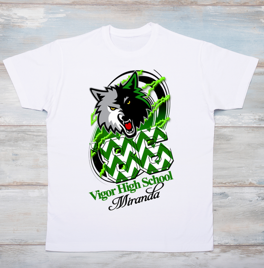 Vigor Wolfpack T-Shirt with graduation year and name