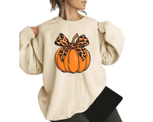 Cozy Leopard Pumpkin Patch Fall Sweatshirt – Pumpkin, and Autumn Vibes, toddler, baby