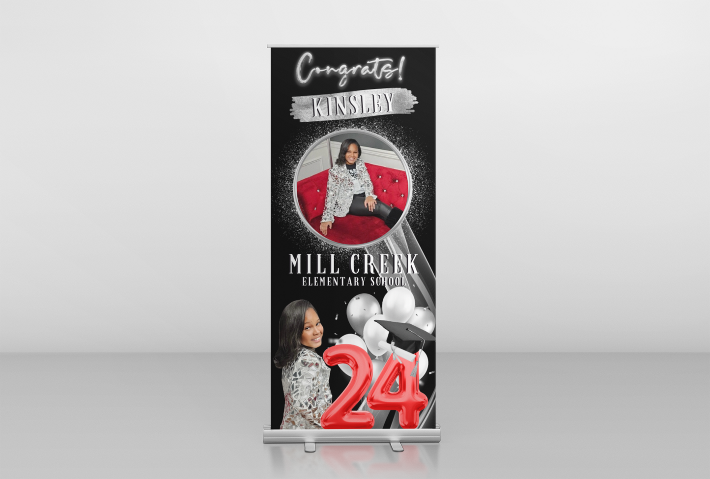 Graduation Banner only(Without stand) - 2ft x 6ft