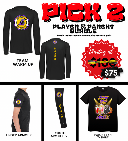PICK 3 Custom Sports Team Parent & Player BUNDLE
