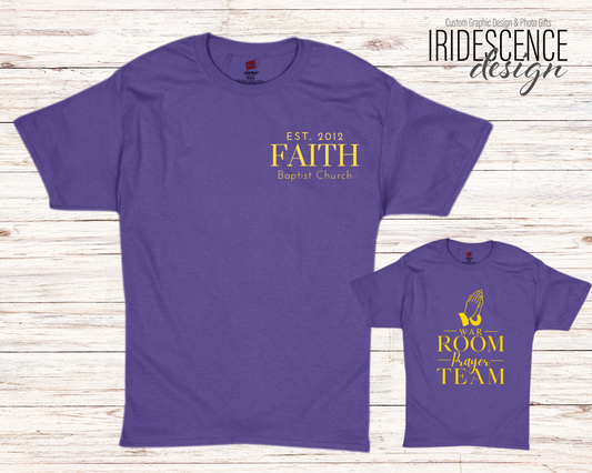 Color T-Shirts with Front and Back Image