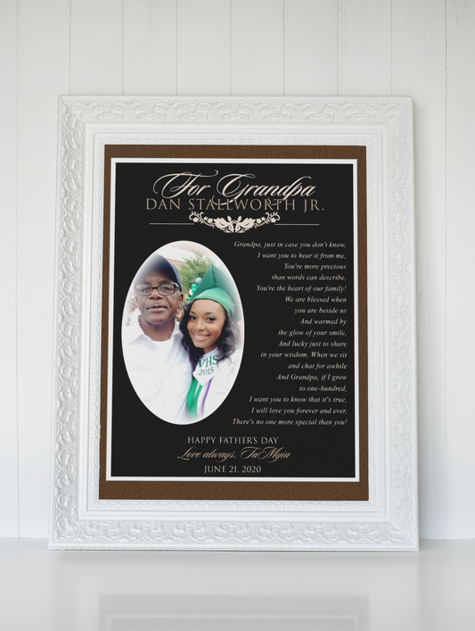 Granddad Photo Plaque